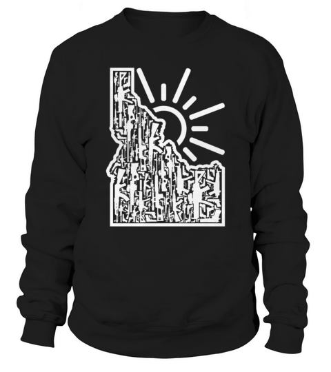 Idaho Mountains Vintage Sweatshirt Unisex