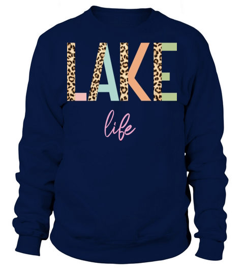 Lake Life Leopard Skin Sweatshirt Unisex