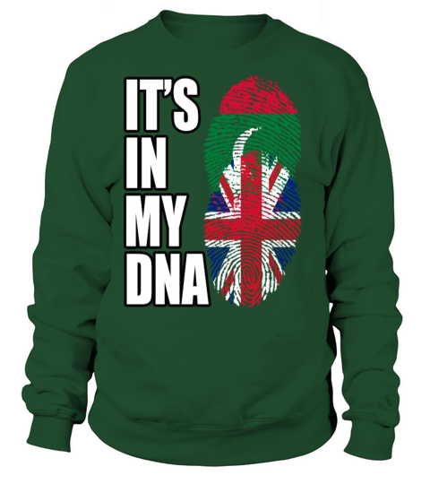 Maldivian And British Mix Heritage DNA Flag Sweatshirt Unisex