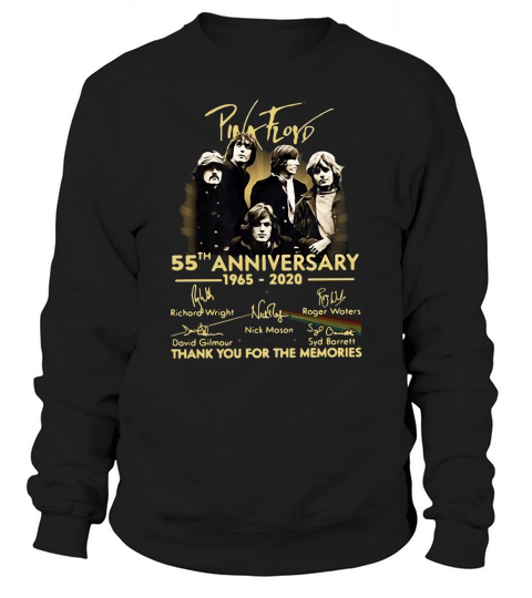 Pink Floyd 55th anniversary 1965 2020 signatures shirt Sweatshirt Unisex