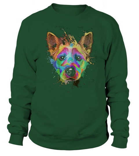 Splash Art Cattle Dog T-Shirt - Blue heeler Lover Gifts Sweatshirt Unisex