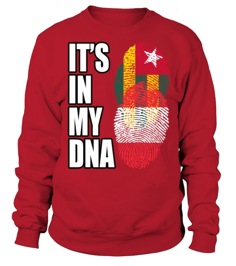 Togolese And Austrian Mix Heritage DNA Flag Sweatshirt Unisex