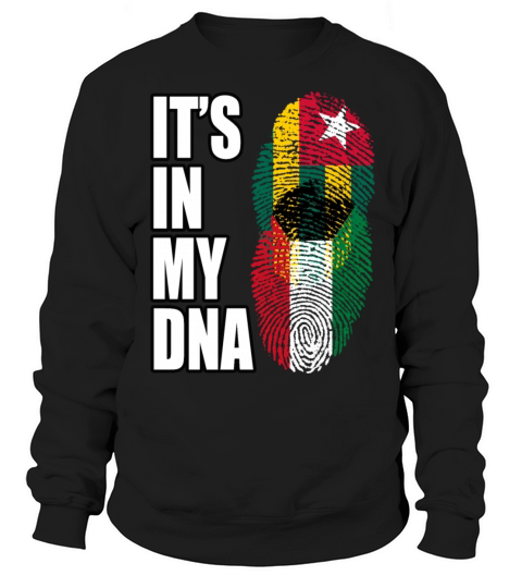 Togolese And Kuwaiti Mix Heritage DNA Flag Sweatshirt Unisex