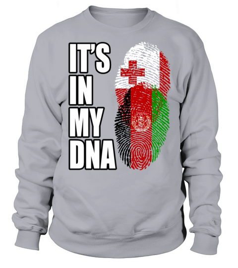 Tongan And Afghanistan Mix Heritage DNA Flag Sweatshirt Unisex