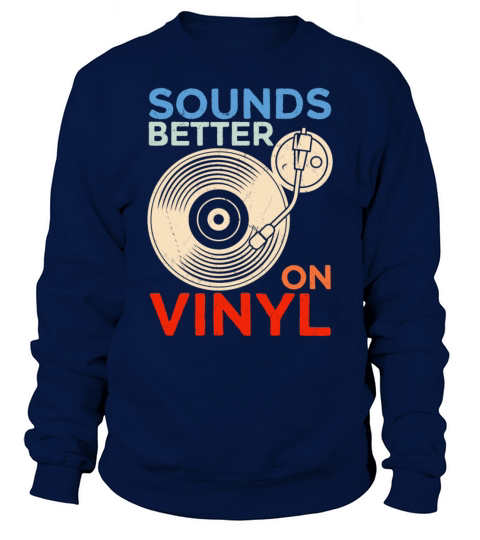Vinyl DJ Music Record Men Vintage Sweatshirt Unisex