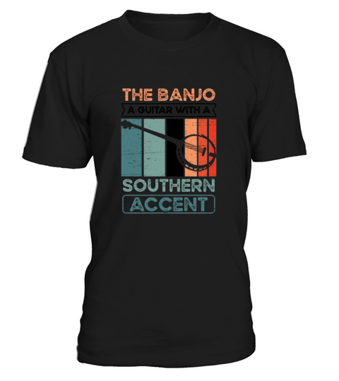 Banjo A Guitar Musician Guitar Bluegrass Vintage T-Shirt Unisex