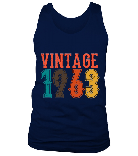 1963 Born Birthday Dad Vintage 1963 Tank Top Unisex