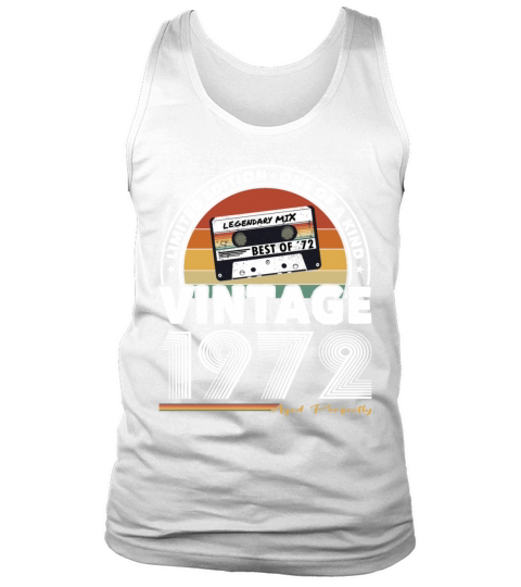 50th birthday vintage 1972 aged perfectly Tank Top Unisex