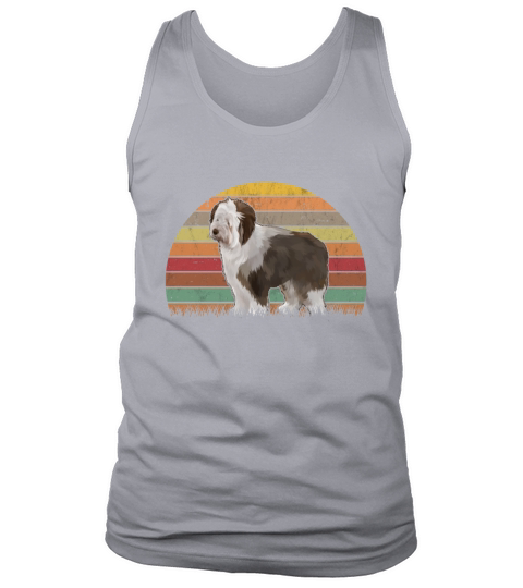 Bobtail Retro Old English Sheepdog Vintage Tank Top Unisex