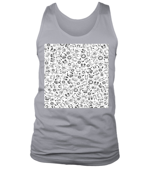 Cute Monster Pattern - Kid Friendly Abstract Tank Top Unisex