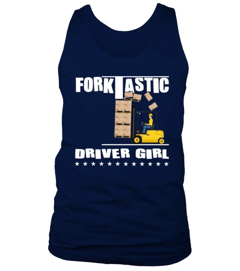 Forktastic Driver Girl - Funny Forklift Tank Top Unisex