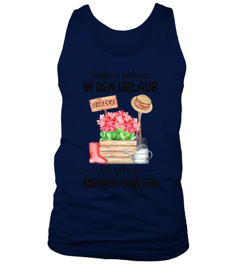 Garden Vacation Funny Quote Gardener Gift Idea Tank Top Unisex