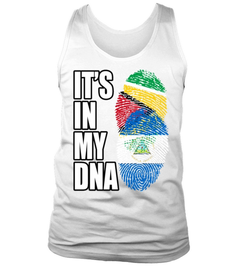 Guyanese And Nicaraguan Mix Heritage DNA Flag Tank Top Unisex