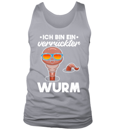 Im A Crazy Worm Cool Compost Worm With Sunglasses Tank Top Unisex