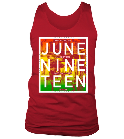 Juneteenth June Nine Teen Black History Vintage Tank Top Unisex