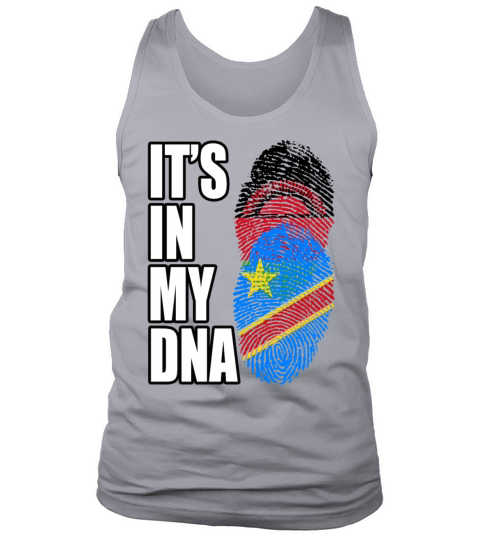 Malawian And Congolese Mix Heritage DNA Flag Tank Top Unisex