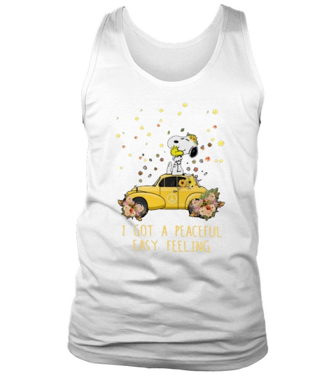Peace Volkswagen Beetle Snoopy I Got A Peaceful Tank Top Unisex