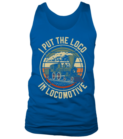 Steam Train Driver Trainspotting Tank Top Unisex