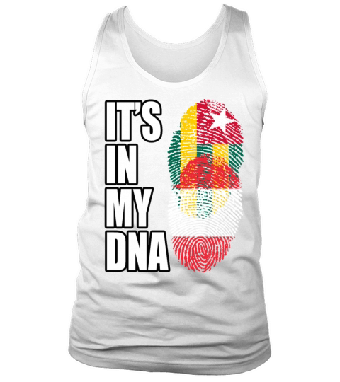 Togolese And Austrian Mix Heritage DNA Flag Tank Top Unisex