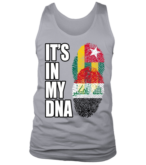 Togolese And Iraqi Mix Heritage DNA Flag Tank Top Unisex