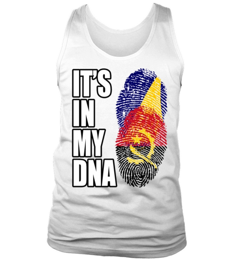 Tokelauan And Angolan Mix Heritage DNA Flag Tank Top Unisex