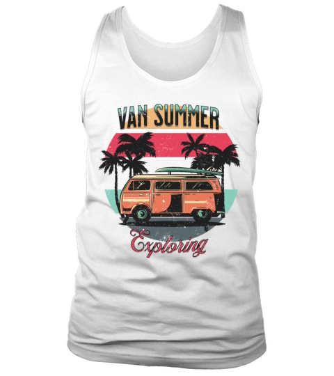Van Summer Exploring Beach Holiday Vintage Sunset Tank Top Unisex
