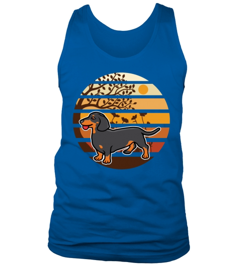 Vintage Dachshund Weiner Sausage Dog Animal Lover Tank Top Unisex