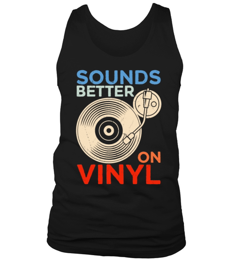 Vinyl DJ Music Record Men Vintage Tank Top Unisex