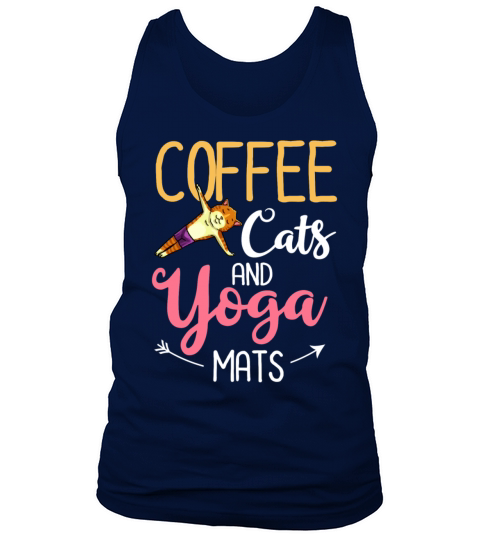 Yoga Cat Beginner Workout Poses Quotes Meditation Tank Top Unisex