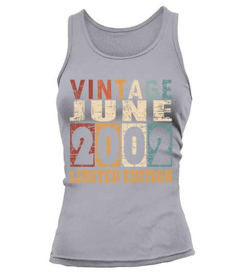 2002 vintage born in June gift Tank top Woman