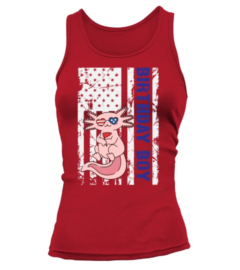 Axolotl America 4th of July Independence Day Tank top Woman