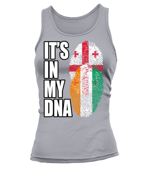 Georgian And Ivorian Mix Heritage DNA Flag Tank top Woman