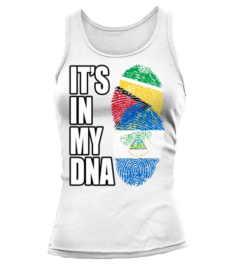 Guyanese And Nicaraguan Mix Heritage DNA Flag Tank top Woman
