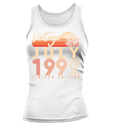 July 1992 30th Birthday Tank top Woman