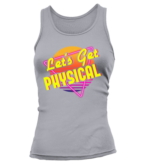 Lets Get Physical 80s Retro Workout Gym Aerobics Tank top Woman