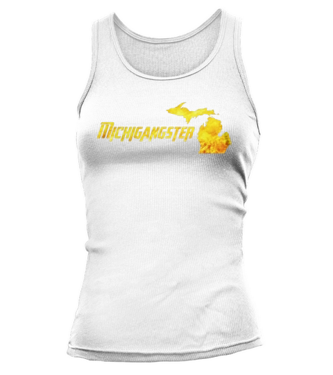 Michigangster BLING, Detroit Michigan Midwest Mitten T-Shirt Tank top Woman
