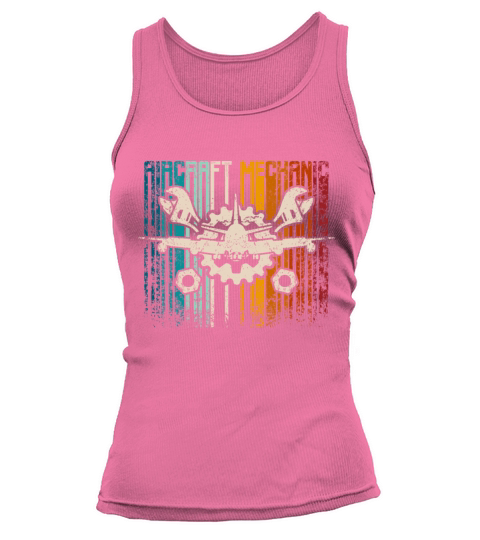 Retro Vintage aircraft mechanic Tank top Woman