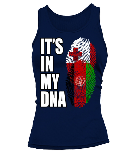 Tongan And Afghanistan Mix Heritage DNA Flag Tank top Woman