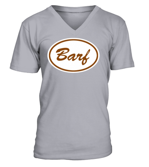 Barf Name Tag V-Neck T-shirt