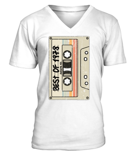 Best of 1978 Cassette Tape Birthday V-Neck T-shirt