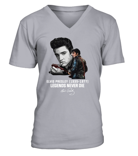 Elvis Presley 1935 1977 Legends Never Die Signature shirt V-Neck T-shirt