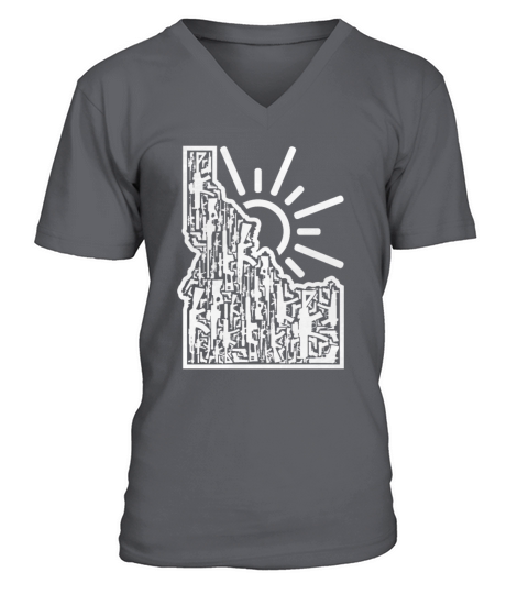 Idaho Mountains Vintage V-Neck T-shirt