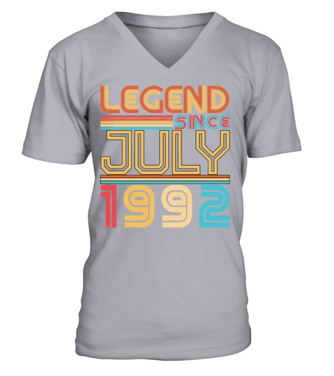 July 1992 30th Birthday V-Neck T-shirt
