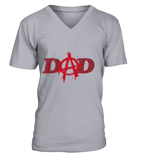 Mens Fathers Day Dad Anarchy T-Shirt V-Neck T-shirt