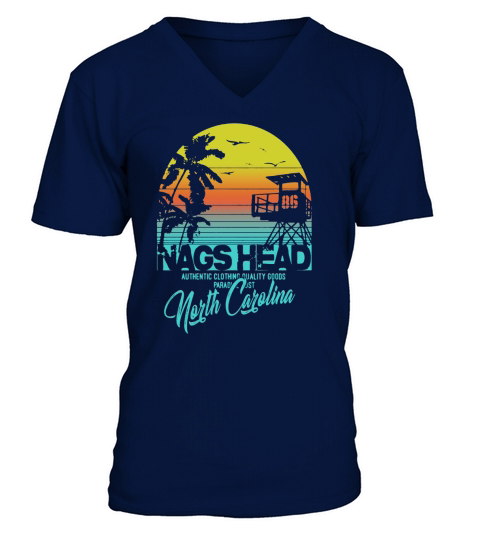 nags head North Carolina beach shirt V-Neck T-shirt