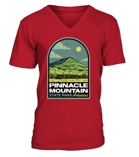 Pinnacle Mountain State Park Arkansas Vintage V-Neck T-shirt