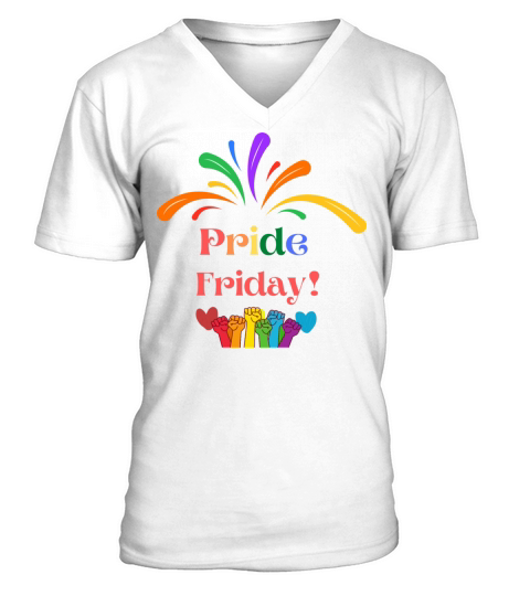 Pride Friday V-Neck T-shirt