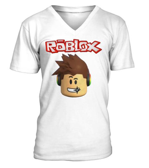 Roblox Character Head V-Neck T-shirt