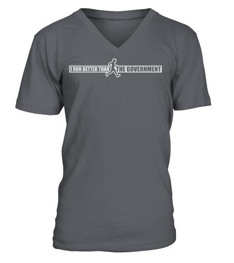 run better than government V-Neck T-shirt
