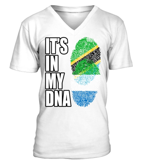 Tanzanian And Sierra Leonean Vintage Heritage DNA V-Neck T-shirt